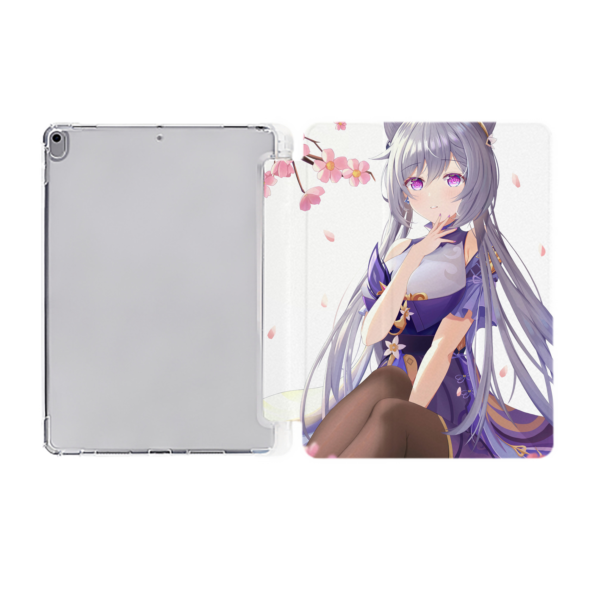 げんし神 genshin IPad ケース ペン収納付き 三つ折りスタンド PUレザー×シリコン 対応機種9.5/10.5/10.9インチ